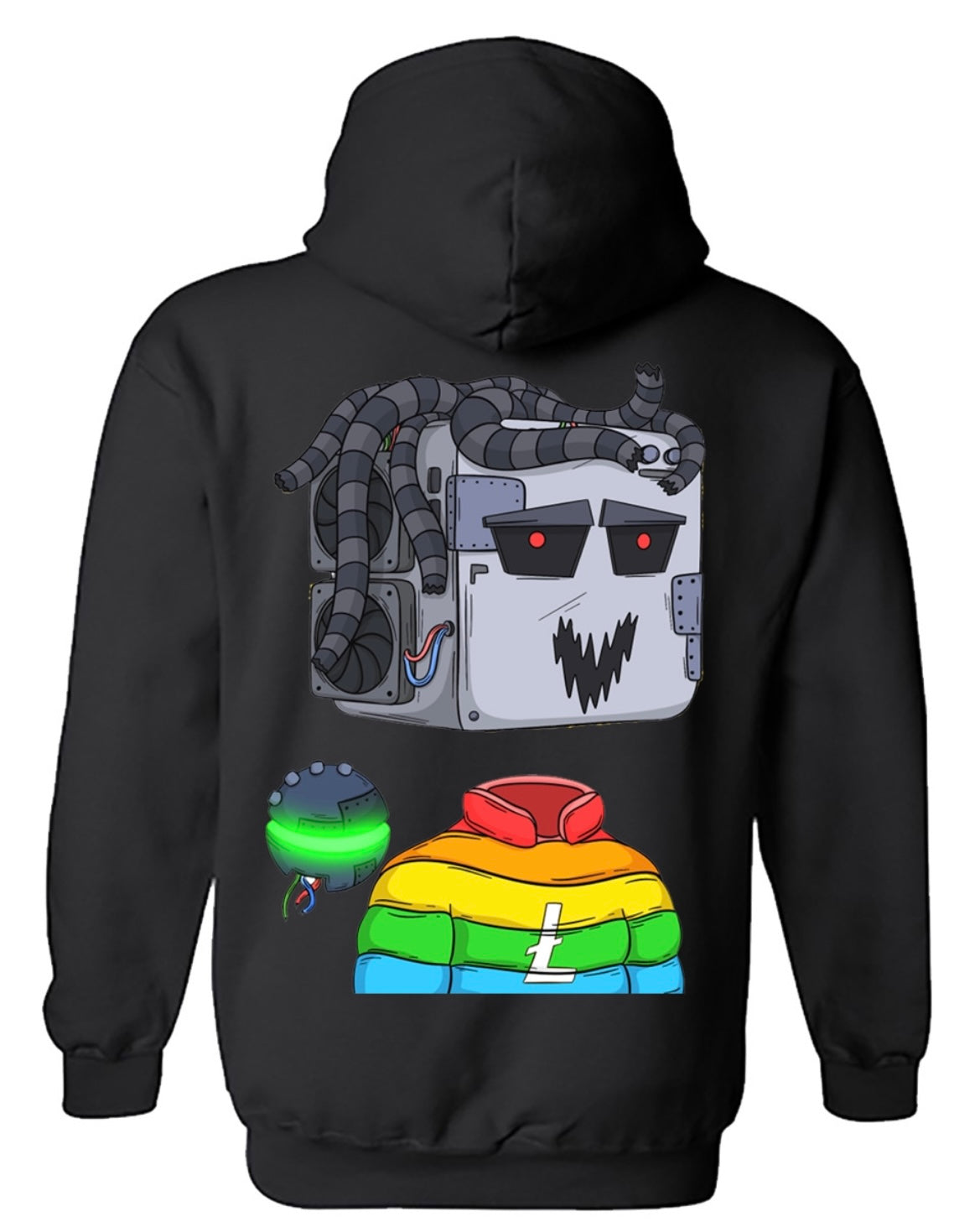 Ace Miners "L7 Litecoin Lit" 3D Puff Graphic Hoodie