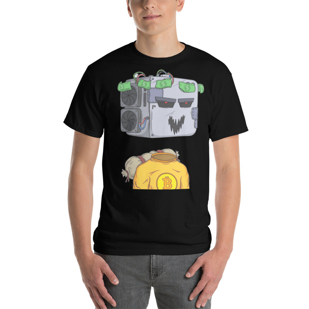 Ace Miners "My Money Don't Jiggle, It Folds" Bitcoin 3D Puff Graphic T-Shirt