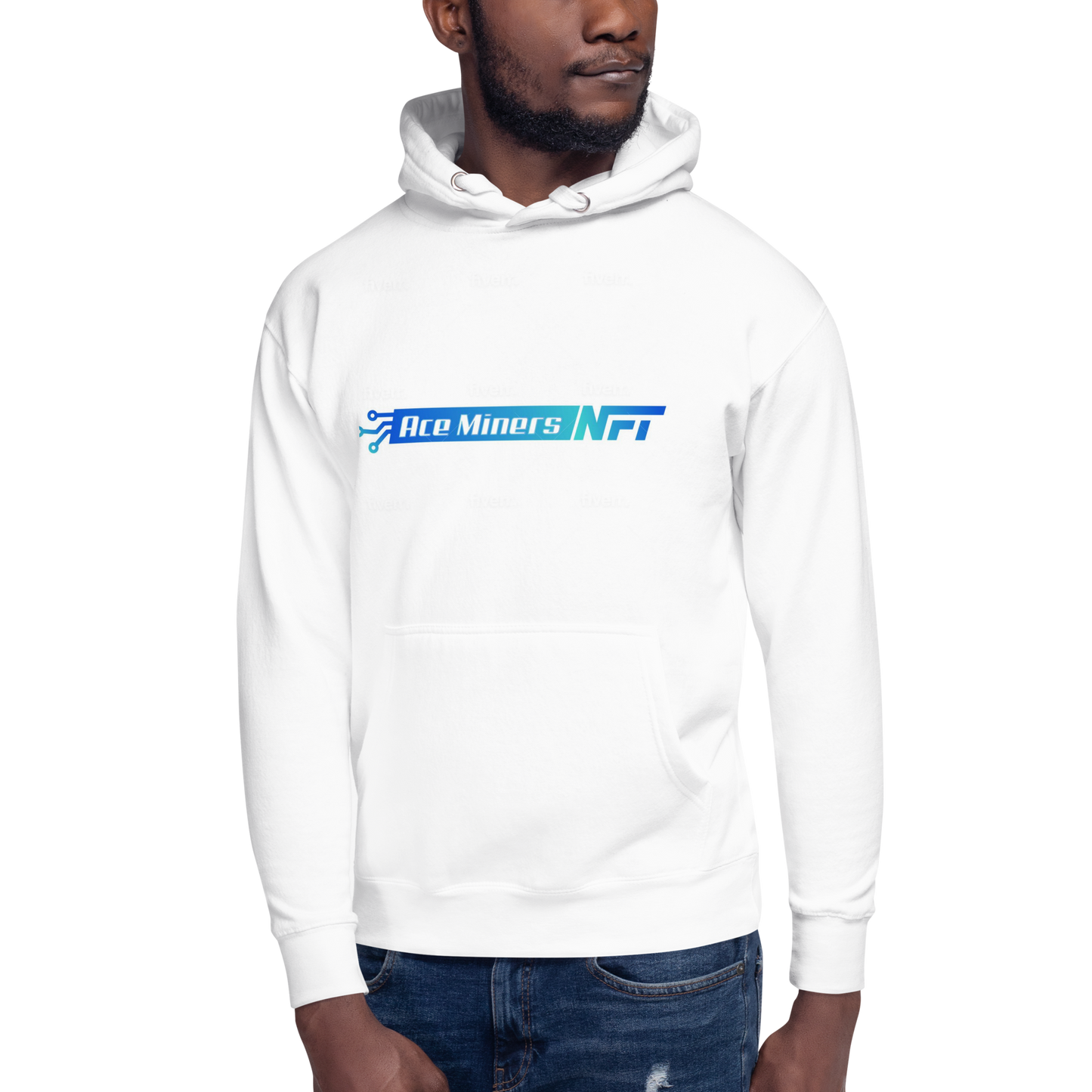 Ace Miners "My Money Don't Jiggle, It Folds" BTC Bitcoin 3D Puff Graphic Hoodie